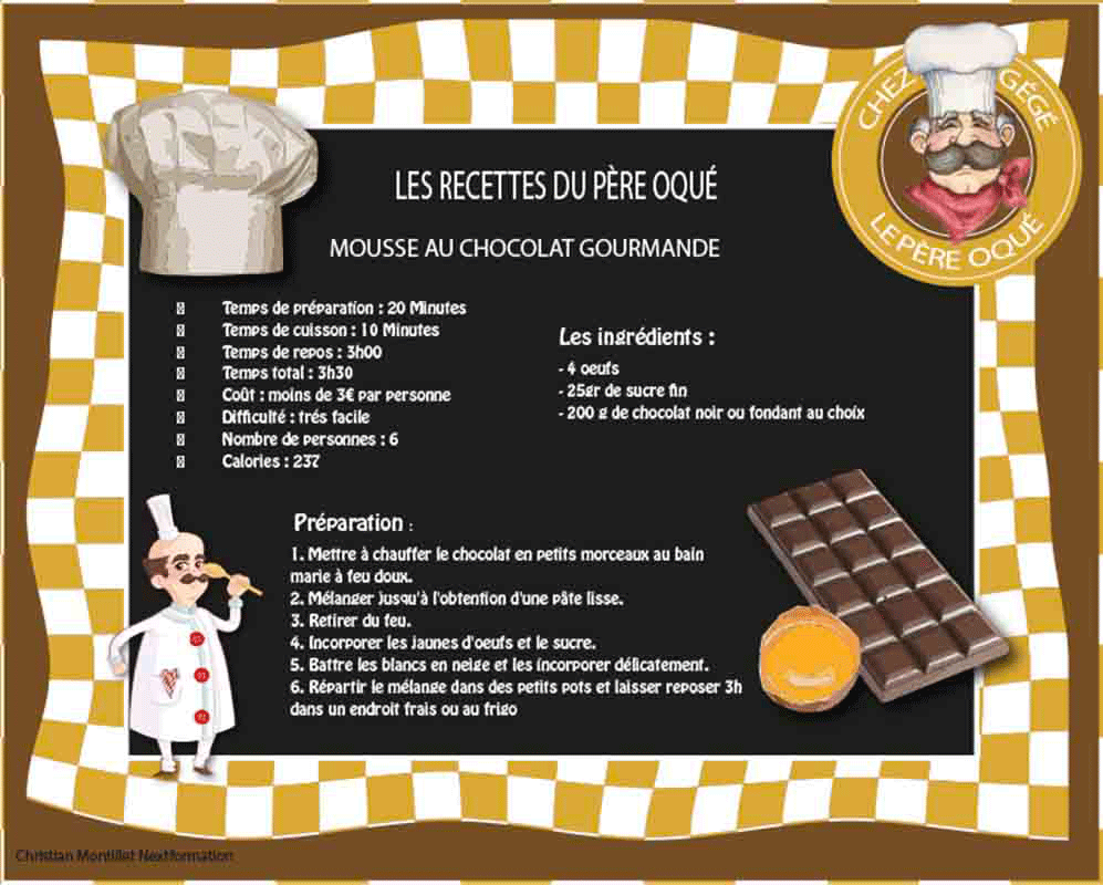 recette chocolat